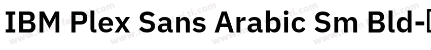 IBM Plex Sans Arabic Sm Bld字体转换